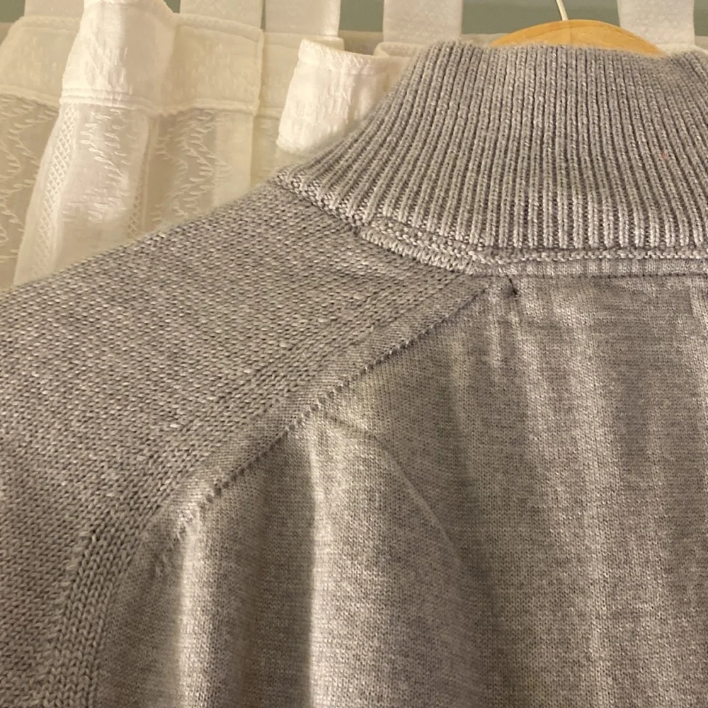 Banana Republic Merino Extra Fine Wool 1/4 Button Sweater